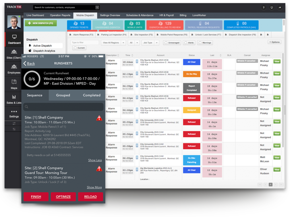 mobile suite dispatch