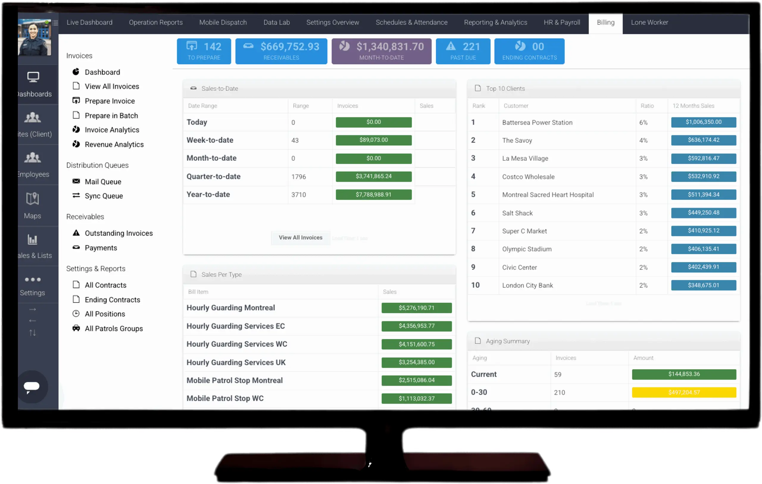 Business Administration 4 Logiciel de gestion d'entreprise pour agents de sécurité 05