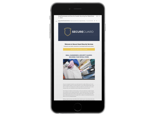 Security Company Newsletter Template
